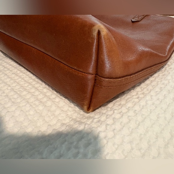 Madewell transport bag leather zip top crossbody handbag - Picture 5 of 8